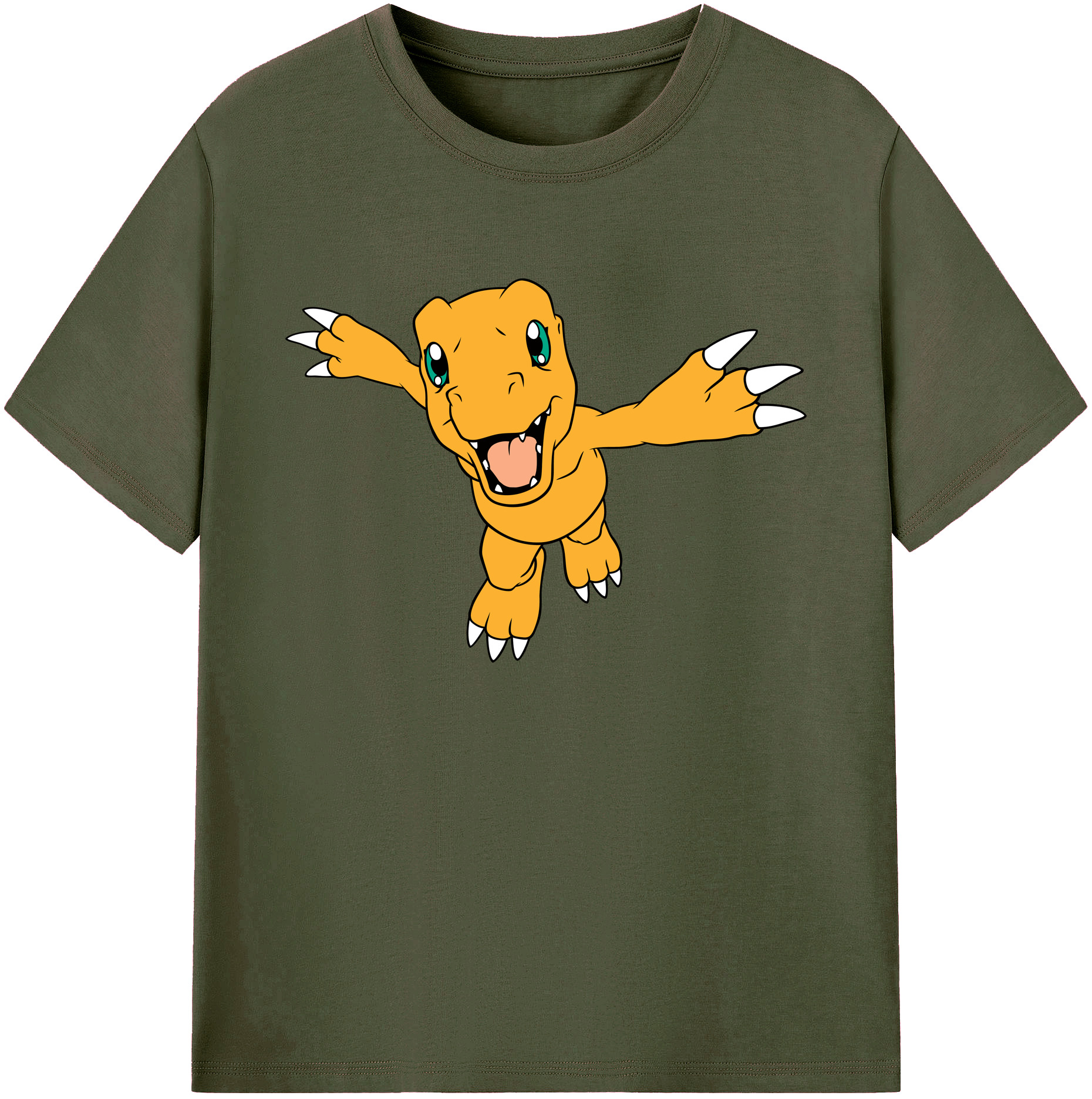 （画像用） Digimon デジタルモンスター/デジモン 綿100％ メンズ半袖Tシャツ｜肌触りやわらか＆通気性